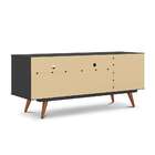 Rack Retrô Pet Angora Grafite E Rose 136 Cm