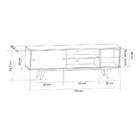 Rack Retrô Roklum Fosco Preto 162 Cm