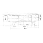 Rack Retrô Rostock Branco 160 Cm