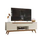 Rack Retro Tóquio 2 Portas 1 Gaveta Off White - Olivar Móveis