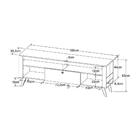 Rack Retrô Tv 70" Com 1 Gaveta Multimóveis Cr45200