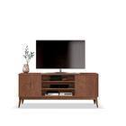 Rack Retrô Vintage 1,60m Tv 60 Polegadas 2 Portas 3 Nichos Sa