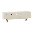 Rack Retrô Weimar Branco E Turquesa 160 Cm