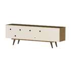 Rack Retrô Weimar Rústico E Amarelo 160 Cm