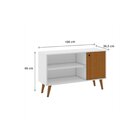 Rack Ripado 1 Porta Retrô Djd Branco/ripado