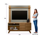 Rack Ripado Camboriú Com Painel Tulum Para Tv 55 Polegadas Li