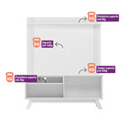 Rack Ripado Camboriú Com Painel Tulum Para Tv 55 Polegadas Li