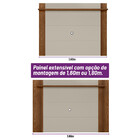 Rack Ripado Camboriú Com Painel Tulum Para Tv 55 Polegadas Li