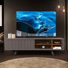 Rack Ripado Industrial Tv Até 70 Polegadas Cinza Urbano Nogue