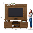 Rack Ripado New Blumenau Com Painel Tulum Para Tv 55 Polegada