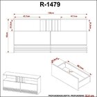 Rack Ripado Para Tv Até 42 Polegadas 2 Gavetas R1479 136cm Na