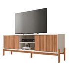 Rack Ripado Para Tv Até 72 Polegadas Portas Frisado Pés Caval