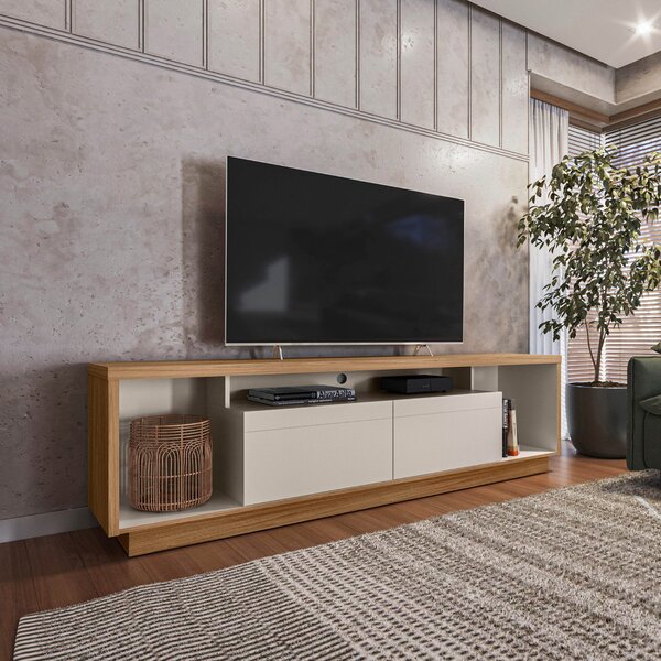 Rack Ripado Para Tv Até 75 Polegadas 2 Portas 181cm Cronos Ca