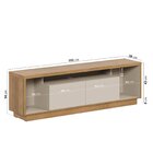 Rack Ripado Para Tv Até 75 Polegadas 2 Portas 181cm Cronos Ca