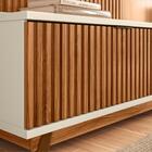 Rack Ripado Para Tvs 75 Polegadas Leila Cinamomo Off-white