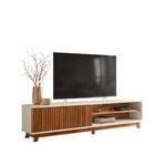 Rack Ripado Para Tvs 75 Polegadas Leila Cinamomo Off-white