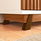 Rack Ripado Para Tvs 75 Polegadas Leila Cinamomo Off-white