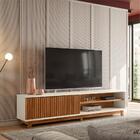 Rack Ripado Para Tvs 75 Polegadas Leila Cinamomo Off-white