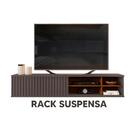 Rack Ripado Suspenso Para Tv Até 70 Polegadas Cinza Urbano No