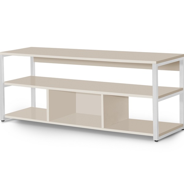 Rack Roma Linha Alta Estilo Industrial Off White / Branco