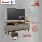 Rack Rubi Cinamomo/titanium – Bechara Móveis