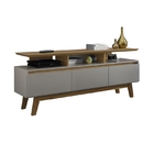 Rack Rubi Cinamomo/titanium – Bechara Móveis