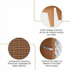 Rack Safira 2 Portas 135cm Versátile Branco/cedro