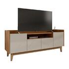 Rack Sala Adria Para Tv Até 60 Polegadas C/ Pés De Madeira