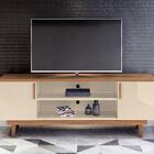 Rack Sala Easy Para Tv Até 60 Polegadas Com Pés De Madeira