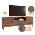 Rack Sala Esmeralda Para Tv Até 60 Polegadas Pés Em Madeira