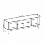 Rack Sala Esmeralda Para Tv Até 60 Polegadas Pés Em Madeira