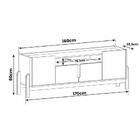 Rack Sala Lizz Para Tv Até 60 Polegadas Com 4 Portas