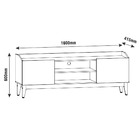 Rack Sala Ravena Para Tv Até 55 Polegadas C/ Pés De Madeira