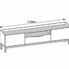Rack Sala Ravena Para Tv Até 65 Polegadas C/ Pés De Madeira