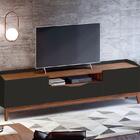 Rack Sala Ravena Para Tv Até 65 Polegadas C/ Pés De Madeira