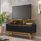 Rack Sala Rubi 1.2 Para Tv Até 50 2 Portas Pé Madeira Macica