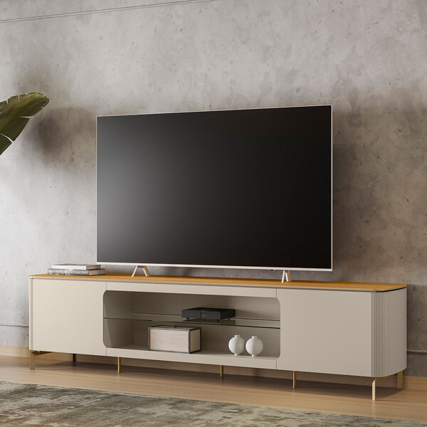 Rack Santorini Sem Led Tv Até 85 Polegadas Linea Brasil | Leroy Merlin