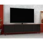 Rack Siena Castanho E Preto 183 Cm