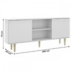 Rack Siena Com Pé Palito Para Tv Até 40 Polegadas Branco