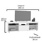 Rack Siena Twin - Freijó - Rpm Móveis