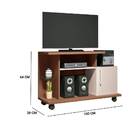 Rack Smart Tv 26 100cm 1 Porta Nature Off White Tana Decor