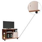 Rack Smart Tv 26 100cm 1 Porta Nature Off White Tana Decor