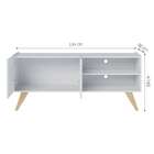 Rack Space Branco 136 Cm