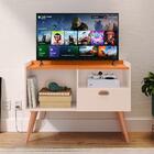 Rack Star Tv 32" 1 Porta Puxador Concha Lauren Nichos Pratele