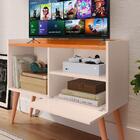 Rack Star Tv 32" 1 Porta Puxador Concha Lauren Nichos Pratele