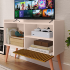 Rack Star Tv 32" 1 Porta Puxador Concha Lauren Nichos Pratele