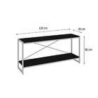 Rack Studio Preto E Branco 120 Cm