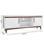 Rack Sumbe Branco E Castanho 160 Cm