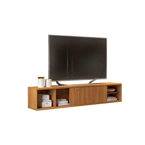 Rack Suspensa Greta Tv Até 70" Carvalho Nobre