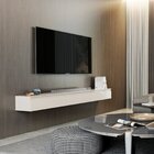 Rack Suspenso 100% Mdf  Para Tv 75 Polegadas 3 Gavetas Aspen